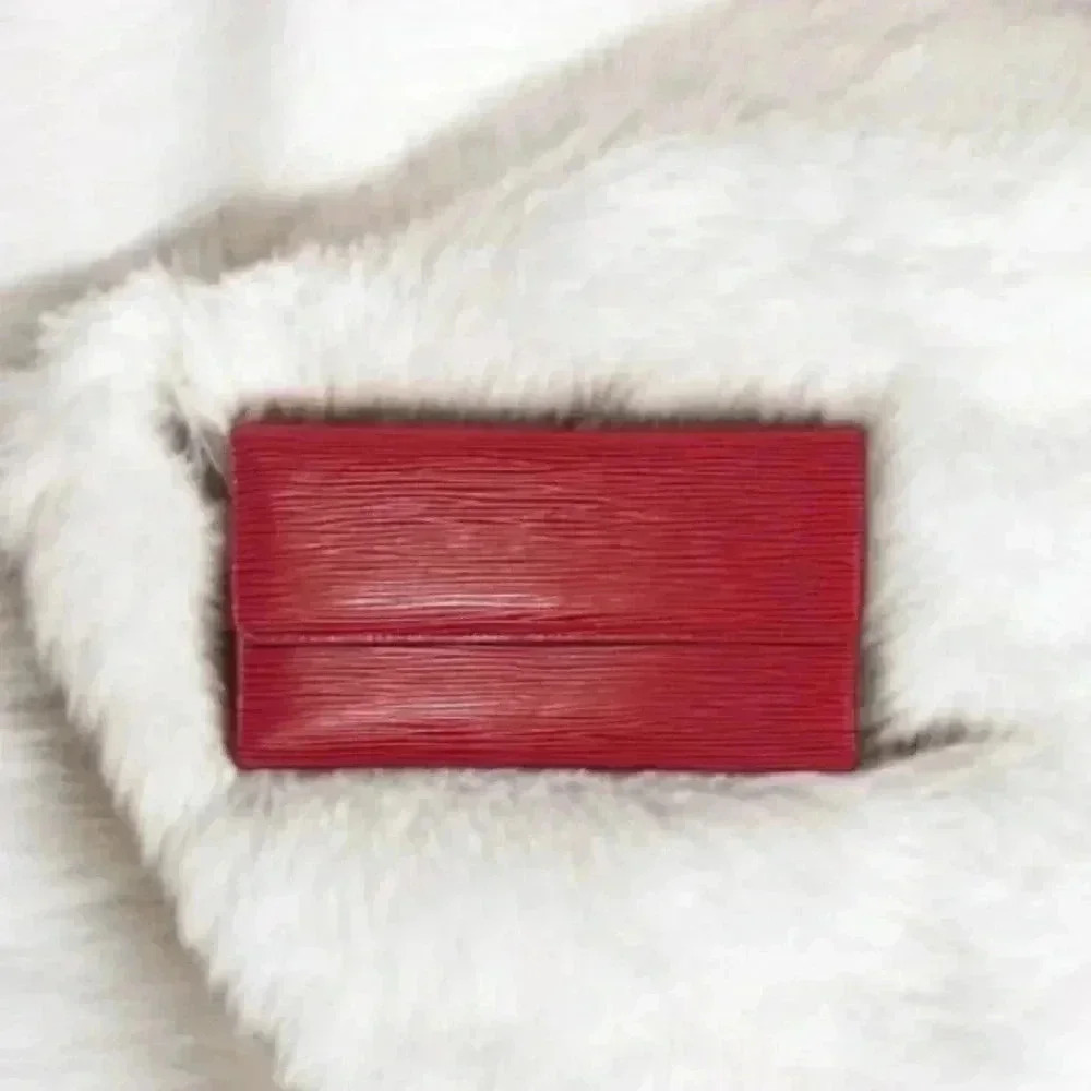 Louis Vuitton Red Epi International Wallet